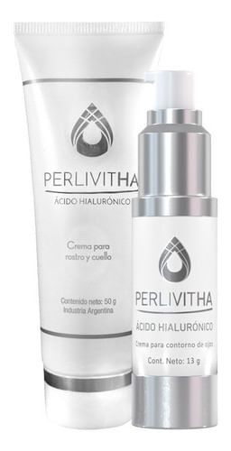 Combo Suplemento Perlivitha Crema Facial y Contorno Ojos