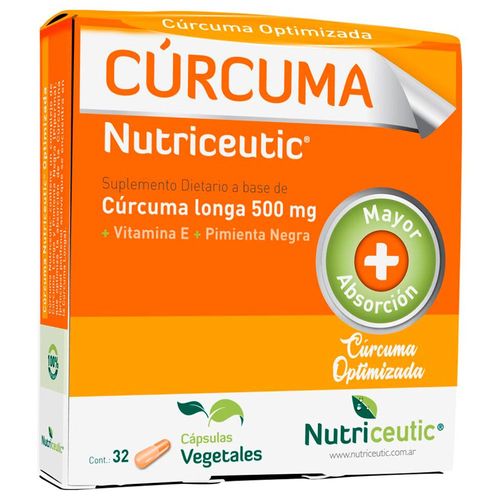 Suplemento Dietario Nutriceutics Curcuma 32 Capsulas
