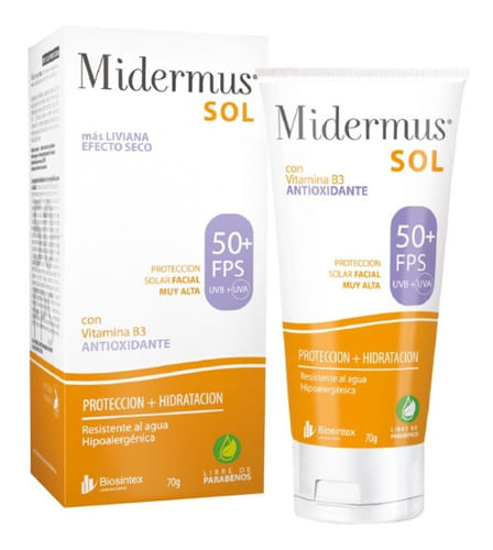 Protector Solar Facial Midermus Fps 50 Crema 70gr