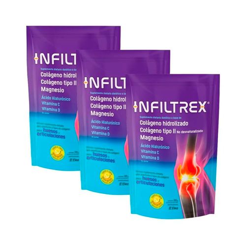 Combo Suplemento Dietario Infiltrex 300gr 3 unidades