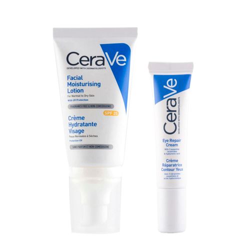 Combo Cerave Locion Fps 30 Rostro y Contorno Ojos