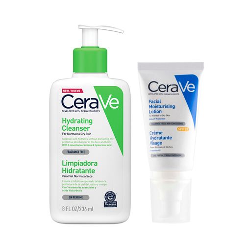 Combo Cerave Limpieza Piel Normal Seca