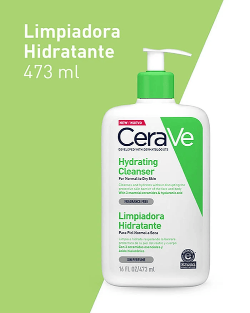 Limpiador Hidratante Facial Cerave 473ml