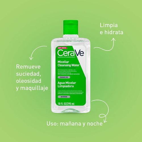 Agua Micelar Cerave Limpiadora Hidratante 295ml