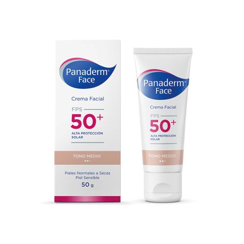 Crema Facial Panaderm Face Fps 50 Tono Medio 50ml