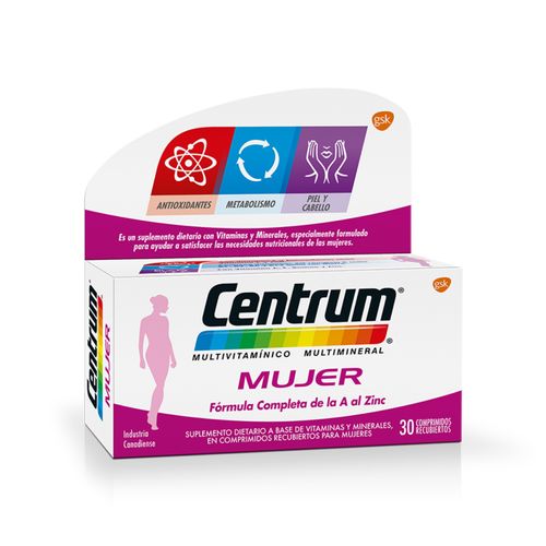 Suplemento Dietario Centrum Mujer 30 Comprimidos