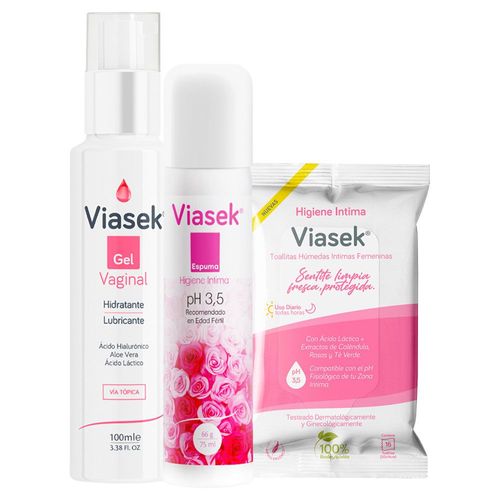Viasek Set Limpieza y Cuidado Intimo Edad Fertil