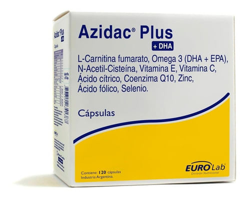 Suplemento Dietario Eurolab Azidac Plus Dha 120 Capsulas