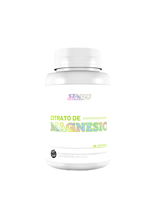 Suplemento Deportivo Star Nutrition Citrato de Magnesio 500mg 60 Capsulas