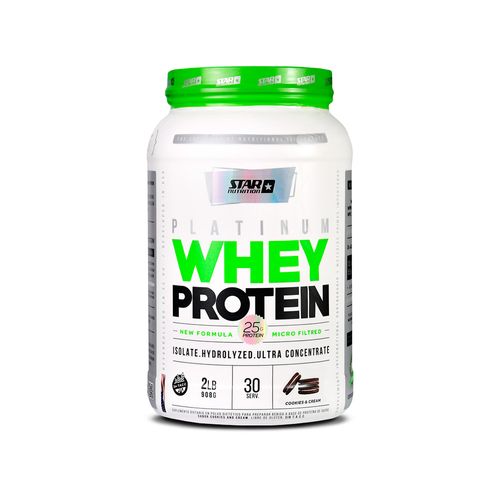 Suplemento Deportivo Star Nutrition Platinium Whey Protein Cookies 908gr