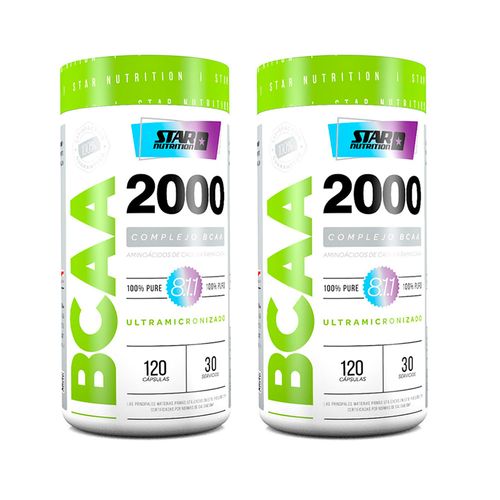 Combo Suplemento Deportivo Star Nutrition BCAA 2000 2 unidades