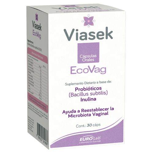 Suplemento Dietario Viasek Ecovag 30 Capsulas
