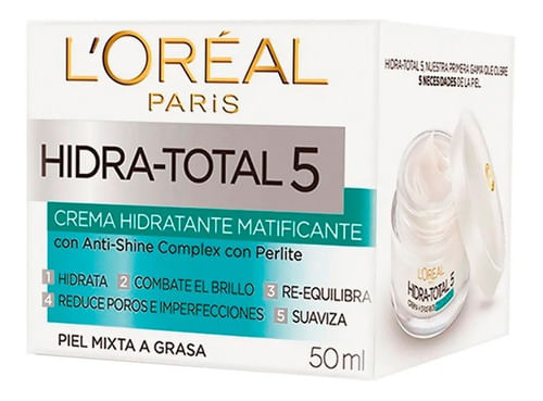 Crema Hidra Total 5 Loreal Paris Matificante 50ml