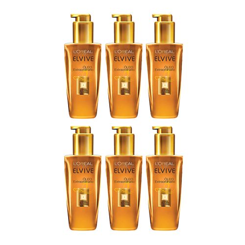 Combo Oleo Extraordinario Elvive Loreal Paris 100ml 6 unidades