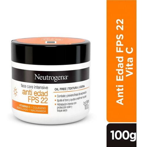 Crema Antiedad Fps 22 Neutrogena Face Care 100gr