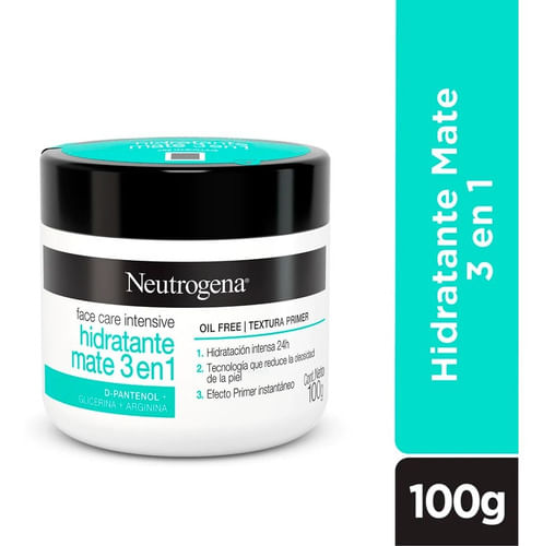 Crema Hidratante Mate 3 en 1 Neutrogena Face Care 100gr