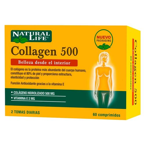 Suplemento Dietario Natural Life Collagen 500 60 Comprimidos