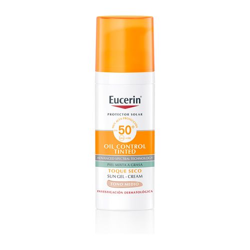 Protector Solar Facial Eucerin Oil Tono Medio Fps50 50ml