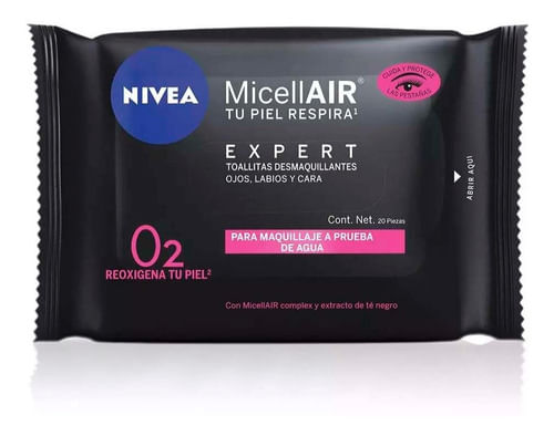 Toallitas Desmaquillantes Nivea MicellAir Expert 25 unidades