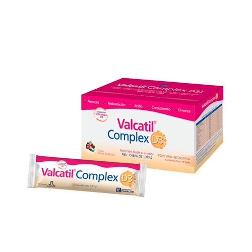 Suplemento Dietario Valcatil Complex D3 Sticks 15 unidades