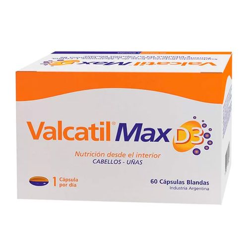 Suplemento Dietario Valcatil Complex D3 60 Capsulas Blandas