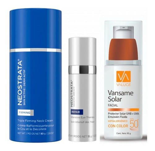 Combo Neostrata Skin Active Protector Solar Color, Cuello y Contorno Ojos