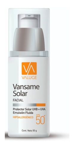 Emulsion Solar Facial Vansame Fps 50 50gr