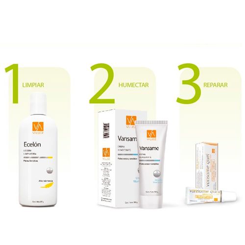 Combo Vansame 100gr, Labial Quei 10gr y Ecelon 260gr