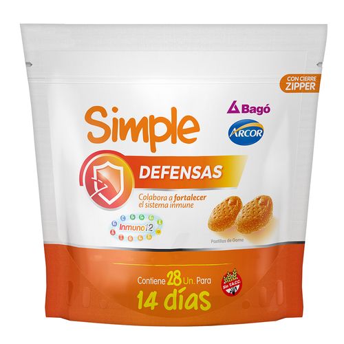 Suplemento Dietario Bago Simple Defensas 28 Pastillas de Goma