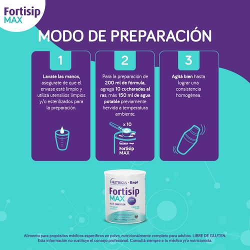 Suplemento Nutricional Fortisip MAX 350gr