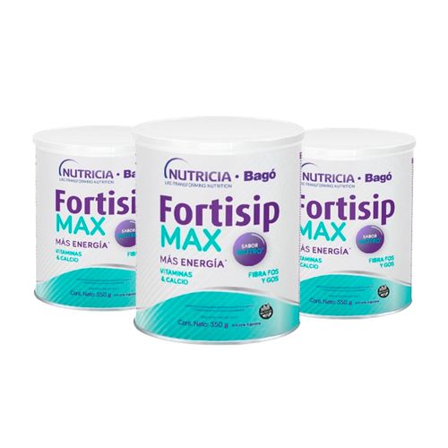 Combo Suplemento Nutricional Fortisip MAX 350gr 3 unidades