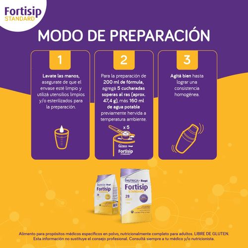 Suplemento Nutricional Fortisip Standard 700gr