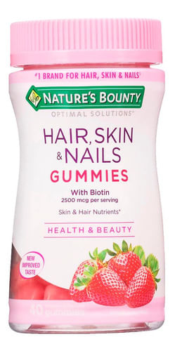 Suplemento Dietario Natures Bounty Hair Skin & Nails Biotina 40 Capsulas