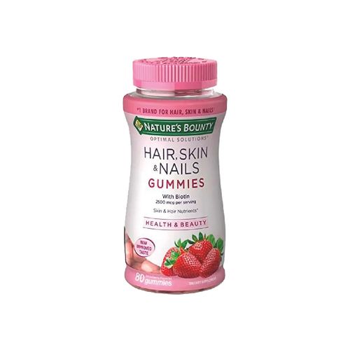 Suplemento Dietario Natures Bounty Hair Skin & Nails Gummies 80 Capsulas