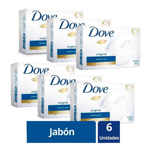 Jabon Dove Original Barra Pack Familiar 6 X 90gr