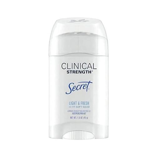 Antitranspirante Secret Clinical Strenght Light Fresh 45gr