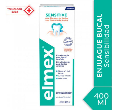 Enjuague Bucal Elmex Sensitive Sin Alcohol 400ml