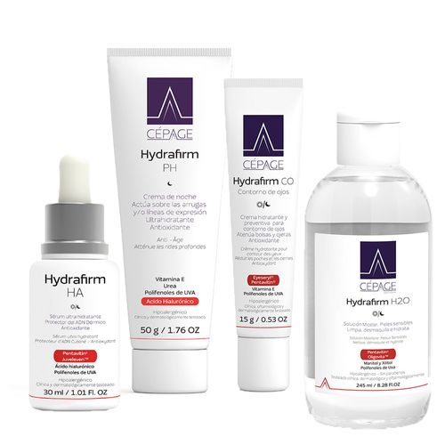 Combo Cepage Hydrafirm Serum, PH, Contorno Ojos y Agua Micelar