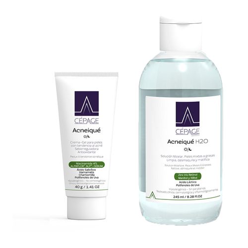 Combo Cepage Acneique y Agua Micelar