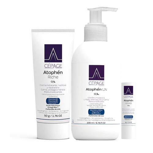 Combo Cepage Atophen LN, Crema Riche y Balsamo Labial
