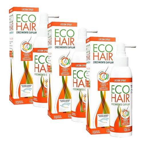 Combo Locion Eco Hair Anticaida 3 X 125ml