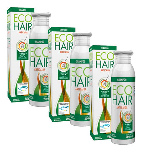 Combo Shampoo Eco Hair Anticaida 3 unidades 200ml
