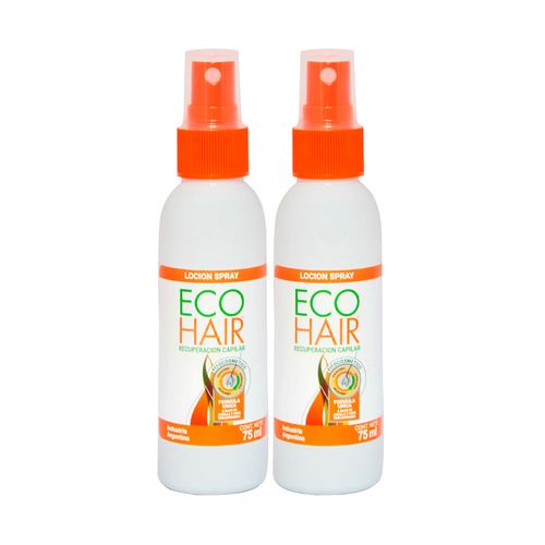 Locion Spray Eco Hair Recuperacion Capilar Pack 2 Unidades 75ml