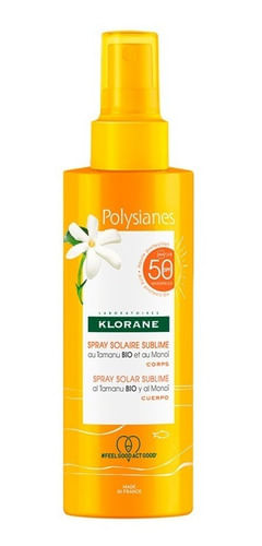 Protector Solar Corporal Klorane Polyasianes Fps50 Spray Sublimador