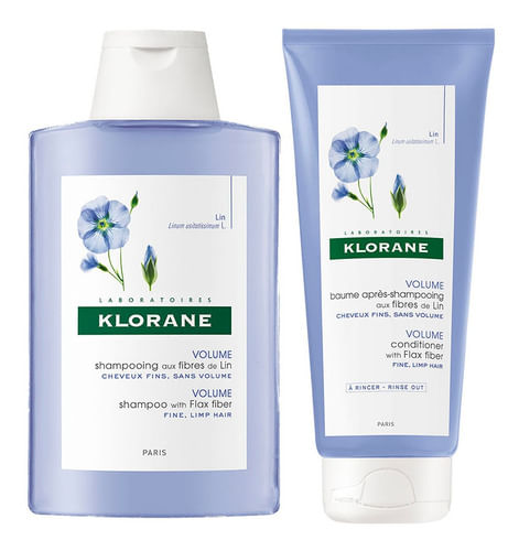 Combo Klorane Lino Shampoo y Acondicionador