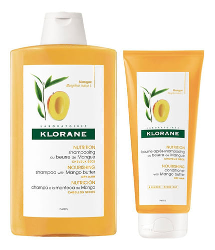 Combo Klorane Mango Shampoo y Acondicionador