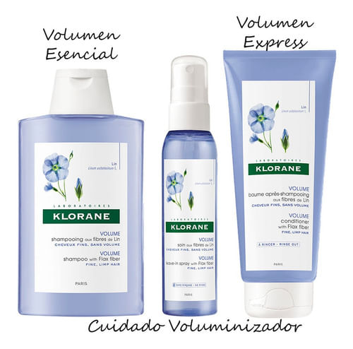 Combo Klorane Lino Shampoo, Acondicionador y Aceite