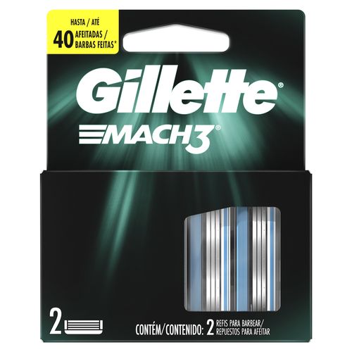 Repuesto Gillette Mach 3 Turbo 2 unidades