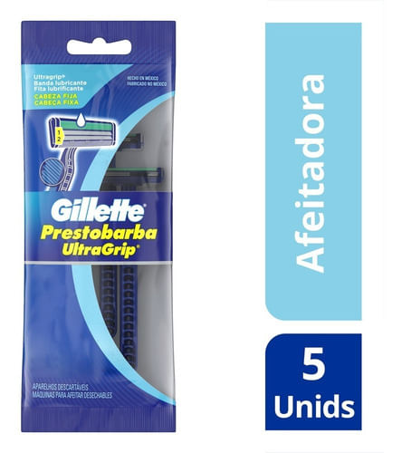Maquina de Afeitar Gillette Pestobarba Ultragrip 5 unidades