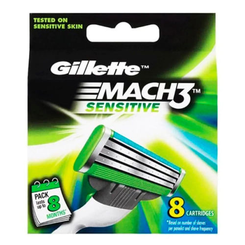 Repuesto Gillette Mach 3 Sensitive 8 unidades